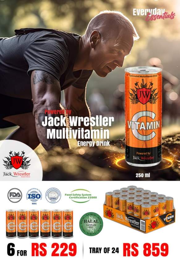 Vitamic C and wild energy drink