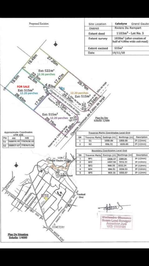 RESIDENTIAL LAND FOR SALE - CALODYNE 12.2P