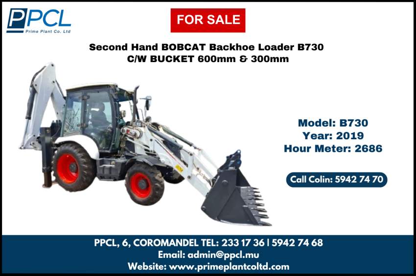 Second Hand Bobcat Backhoe Loader B730 - 0 - Excavator & Loader  on Aster Vender