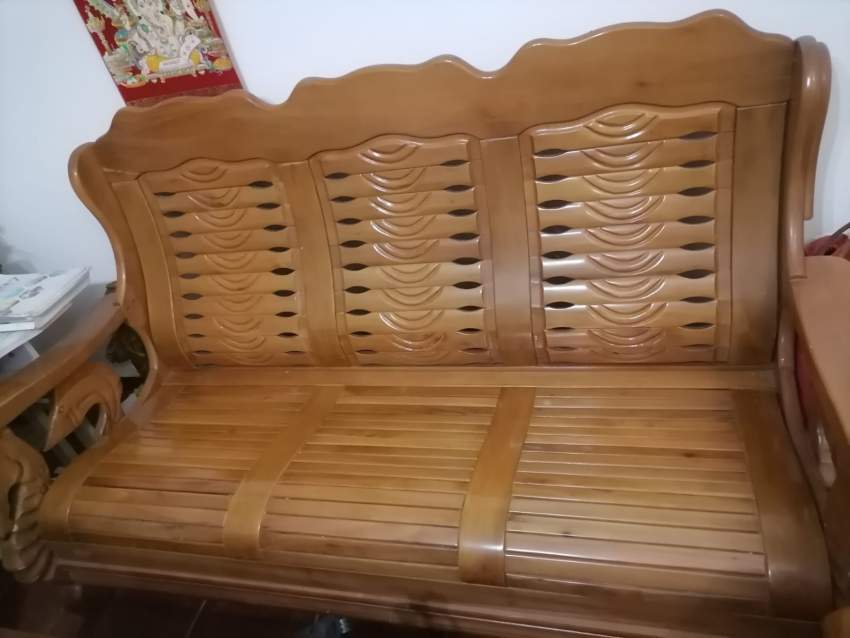 Wooden sofa