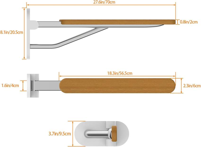 90° Folding Bathroom Support Safety Rail