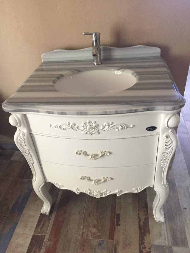 Sink Furniture with marble and mirror - 2 - Bathroom  on Aster Vender