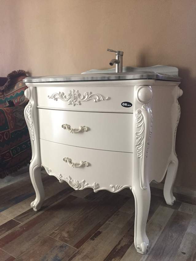 Sink Furniture with marble and mirror - 1 - Bathroom  on Aster Vender